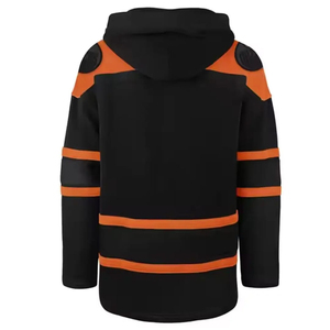 Wholesale Team Ice Hockey Hoodies 100% Polyester/Customized Anti-Bacterial Moisture-Wicking Unisex Adult Pullover Customizable - Product Image 2