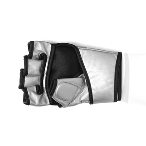TECHTRIX Professional MMA Leather Gloves Open Palm Design EVA <b>Foam</b> <b>Padding</b> Moisture Wicking Non-Slip Adjustable Wrist Strap - Product Image 4