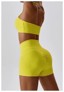 Conjunto de Yoga de 2 Piezas Sin Costuras, de Cintura Alta, para Mujer, Top Deportivo y Pantalones Cortos, Venta Caliente 2026 - Product Image 3