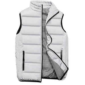 Chaleco Deportivo Acolchado para Hombre, Invierno, Casual, Grueso, Relleno de Poliéster, Transpirable, con Cierre de Botones, Servicio OEM - Product Image 4