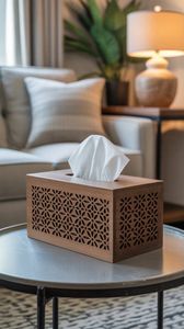 Luxury Wooden Tissue Box Cover for Home & Hotel Solid <b>Wood</b> Rectangular Tissue Holder with Modern Design Wholesale Supplier - Product Image 5