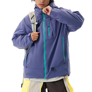 Chaqueta Softshell Flexible para Hombre, Ropa Exterior de Trekking, Resistente al Agua y al Viento, Chaqueta de Entrenamiento Softshell para Hombre - Product Image 1