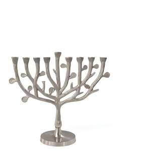 Menorah Plateada de Diseño Único 2026 para Villas, Sinagogas y Templos, Iluminación Decorativa de Mesa, Portavelas de Hanukkah - Product Image 4