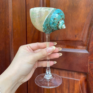 แก้วไวน์ลายเปลือกหอย ดีไซน์ใหม่ 2026 เป็นมิตรกับสิ่งแวดล้อม ทำด้วยมือ ดีไซน์คลาสสิก เหมาะสำหรับห้องรับประทานอาหารหรูหรา ห้องครัว โรงแรม และบ้าน - Product Image 1