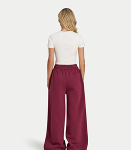 Pantalon de survêtement large taille haute personnalisé pour femme – Décontracté, avec poches, idéal pour la gym, le yoga, la détente et le quotidien - Product Image 3