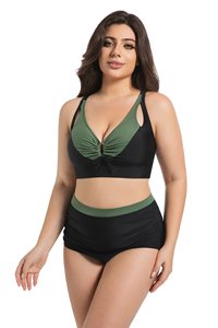 Maillot de bain bikini pour femmes, vêtements de plage légers, tenue d'été en deux pièces pour la piscine, ensemble de bain souple et élastique pour les vacances - Product Image 2
