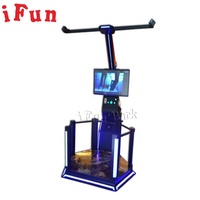 Plate-forme debout de marche du simulateur 9D VR du jeu VR de l'espace de tir de réalité virtuelle interactive commerciale avec des verres de VIVE