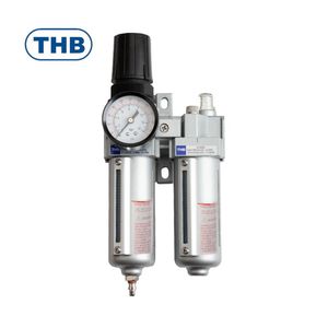 Válvula de Drenaje Semiautomática de Aleación de Aluminio C53, Combo Modular FRL (F+R+L) de Liberación Rápida, Filtro, Regulador y Lubricador - Product Image 1