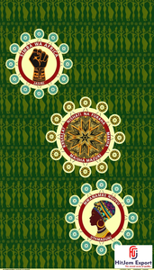 ผ้าโพลีเอสเตอร์น้ำหนักเบาพิมพ์ลายแอฟริกันแบบกำหนดเอง พิมพ์ด้านเดียว สำหรับงานส่งเสริมการขาย แบรนด์ดิ้ง และเสื้อผ้า - Product Image 3