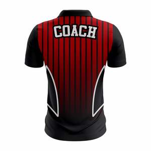 เสื้อทีมแบบกำหนดเอง ระบายอากาศได้ดี ผลิตจากผ้าโพลีเอสเตอร์ถัก แห้งเร็ว พร้อมปักโลโก้ตามสั่ง แขนสั้น ชุดกีฬา - Product Image 3