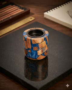 Epoxy and wood Resin Arabic Religious Incense Burner Tray Box Wood <b>Seed</b> Material Mubkhara Bakhoor Ambergris <b>Lavender</b> Gift - Product Image 1