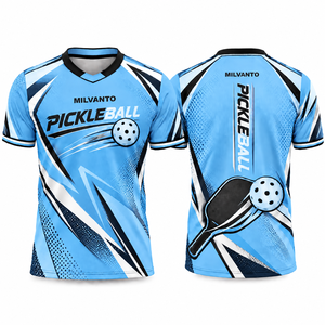 Sky Blue Custom <b>Pickleball</b> Jersey <b>for</b> Men Women Premium Pickle <b>Ball</b> Shirt, Paddle Sports Jersey, Racquet Sportswear Uniform - Product Image 1