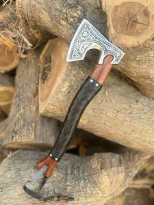 Handmade Industrial Grade Custom <b>Viking</b> <b>Axe</b> High Quality Carbon Steel <b>Axe</b> Head Wood Handle Battle-Sharp Edge THEWIZ CRAFTS - Product Image 4