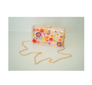 Resin Clutch Trendy Accessory Metal Resin Stylish Purse Leaf Design Women Sling Bag <b>Bridal</b> BY MULTI CRAFT - Product Image 6