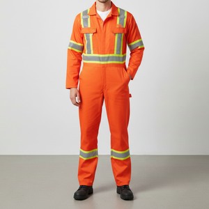 Overol de Seguridad Reflectante para Trabajo, Diseñado para Trabajadores de Obras de Construcción y Fábricas - Product Image 1