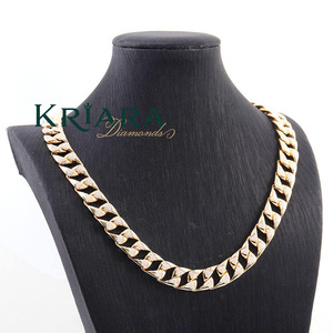 S925 <b>Silver</b> Rhodium Plated Lab Grown Diamond Link <b>Chain</b> Necklace Unisex Luxury Everyday Wear Fine <b>Chains</b> Jewelry - Product Image 2