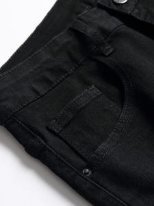 2023 nuevos pantalones cortos de mezclilla medianos moda suelta luz negro verano hombres pantalones vaqueros desgastados - Product Image 6