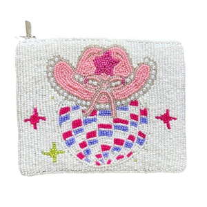 Monedero de Lujo con Cuentas Bordadas a Mano, Diseño de Flor de Zanahoria y Lentejuelas, Elegante, Exclusivo, de Diseñador, Hermoso y Moderno para Chicas - Product Image 4
