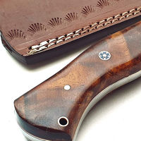 Couteau de chasse en acier Damas FOX IMPEX, design optimal, qualité industrielle, poignée confortable en acier inoxydable, OEM