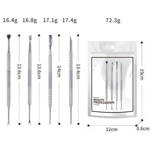 Empujador de Cutículas Personalizado de Alta Demanda, Herramienta de Limpieza de Uñas de Acero Inoxidable para Remover Esmalte, Empujador de Cutículas con Punta Afilada - Product Image 1