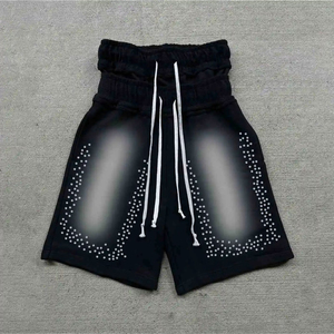Shorts de jogging décontractés surdimensionnés en coton personnalisés de haute qualité pour hommes, respirants et à séchage rapide, OEM - Product Image 1