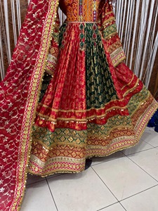 Afghani <b>Dress</b> for Women Traditional Afghan Outfit Long Sleeve Embroidered Wedding Party Wear Women Casual <b>Dresses</b> Gown - Product Image 4