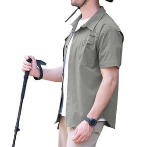 Nuevas camisas de pesca profesionales para hombre, de doble costura, algodón y spandex, fáciles de usar, diseño premium. - Product Image 6