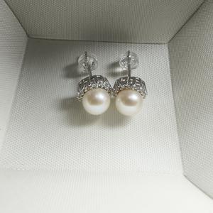 S925 <b>Silver</b> <b>Pearl</b> <b>Earrings</b> 6.5-7mm High Quality Flawless Freshwater Round <b>Pearls</b> Small Fresh Fashionable Design - Product Image 3