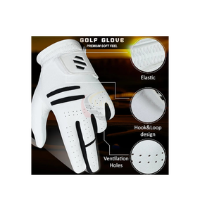 Gants de golf personnalisés en cuir Cabretta respirant, entièrement colorés, avec logo sur mesure – Conception d'usine - Product Image 4