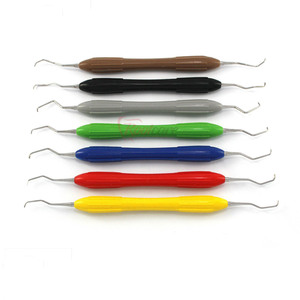 Rootcare RI-00022 Juego de Curetas Dentales Manuales de Acero Inoxidable Gracey, Reutilizables, Recubiertas de Silicona, Autoclavables, para Cirugía Periodontal - Product Image 1