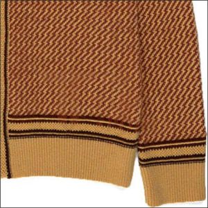 Cardigan en tricot unisexe surdimensionné avec col en V et patchwork, personnalisable avec logo, couleur hiver, laine/nylon pour homme - Product Image 5