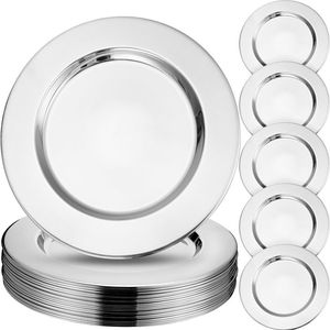 Assiette de présentation élégante en métal pour la restauration fine, les réceptions de mariage, les banquets d'hôtel et la décoration d'événements - Product Image 3