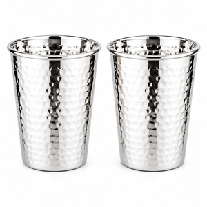 Stainless Steel Drinking Glasses Unbreakable Metal <b>Water</b> Cups For Restaurant And Home <b>Bulk</b> Silver Steel Glasses For Juice Glass - Product Image 6
