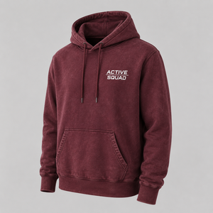 Sudadera con capucha de forro polar para hombre Active Squad, color liso, corte regular, diseño con bolsillos, para otoño, transpirable, precio al por mayor - Product Image 4