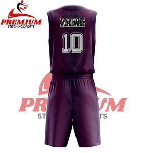 Uniforme de basket-ball imprimé personnalisé, logo personnalisé, respirant, antibactérien, protection UV, évacuation de l'humidité, séchage rapide, sans manches - Product Image 2