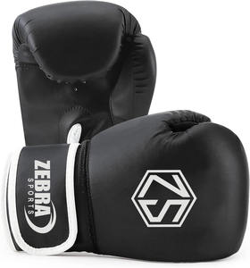 Guantes de Boxeo Unisex Transpirables Personalizados de Zebra Sports Factory, Cuero PU de Alta Calidad, Cierre de Gancho y Bucle, Entrenamiento Profesional de MMA y Boxeo - Product Image 1