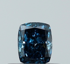 0.35ct Fancy Vivid Blue VS1 Ideal Cut Cushion Cut Lab Grown Diamond CVD LOOSE DIAMOND - Product Image 1