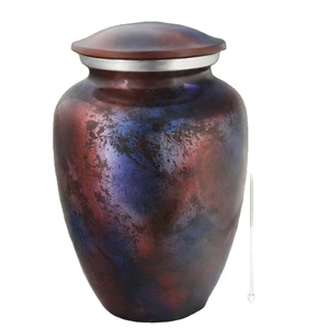 Urna Funeraria de Aluminio Metálico de Estilo Europeo, Elegante y Duradera, de Alta Calidad, con Capacidad de 200/220 Pulgadas Cúbicas - Product Image 1