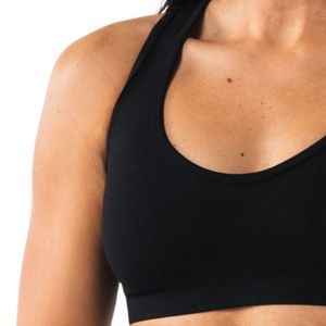 Women's Contour Sports <b>Bra</b> Black <b>Open</b> Back Fitness <b>Bra</b> Breathable Stretch Training Running Exercise Athletic Performance Wear - Product Image 3