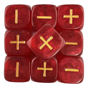 20pcs Love Theme Hand-painted Resin Carved <b>Dice</b> with <b>Bag</b> for Tabletop Games Christmas Engraving Eco-friendly - Product Image 6