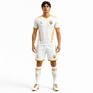 Ensemble de maillots de football personnalisés sublimés, uniforme de football pour hommes, vêtements de sport, chemise et short respirants, séchage rapide, kit d'entraînement d'équipe personnalisé - Product Image 2