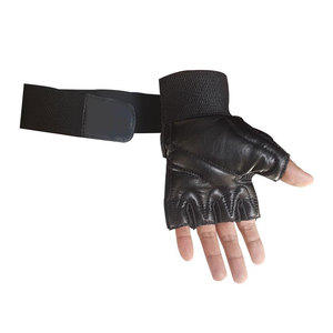 Custom Logo Design Weightlifting Gloves Half Finger Anti Slip Breathable Lightweight Sports Gym Training Exercise Polyester - Product Image 4
