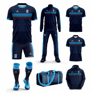 Latest Sportswear OEM Soccer Uniform Bundle Deal Package Soccer Jersey Shorts Coaches Jackets Quarter <b>Zip</b> Top Team Name - Product Image 1