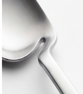 Ensemble de fourchettes et spatules à gâteau minimalistes en acier inoxydable, finition miroir, compatibles lave-vaisselle, couverts de mariage - Product Image 2