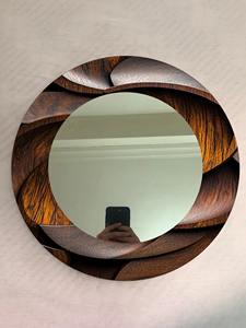 Miroir mural en bois pour le marché professionnel de la décoration intérieure, approvisionnement en gros mondial, miroir mural en bois en vrac, miroir suspendu en verre - Product Image 2