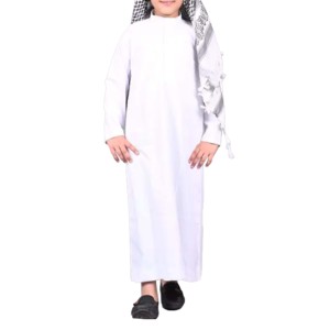 Túnica Islámica Modesta de Buena Calidad y Económica para Niños, de Algodón, Manga Larga, Corte Holgado - Product Image 5