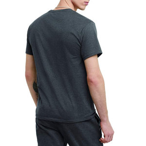 Camiseta de hombre lisa teñida, venta directa de fábrica, 100% algodón, cómoda, de corte holgado, con estampado personalizado, para uso diario. - Product Image 5