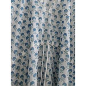 ชุดเดรสผ้าฝ้ายทำมือรักษ์โลก พิมพ์ลายบล็อก สไตล์โบฮีเมียน คลุมชายหาด ทรงหลวม ใส่สบาย เหมาะสำหรับฤดูร้อน ชุดลำลองสำหรับผู้หญิง เอวธรรมชาติ - Product Image 4