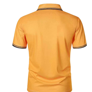 Camisa Polo de Corte Clásico, Algodón Premium, Transpirable, Suave, Cómoda, Ligera, Manga Corta, Elegante, para Hombre, Informal, para Oficina - Product Image 3