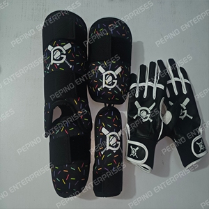 Pepino Enterprises 2025 – Protège-tibias et protège-chevilles en cuir PU sur mesure pour frappeurs de baseball/softball (jeunes et adultes) – Toutes saisons - Product Image 1